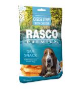Pochoutka Rasco Premium proužky sýru obalené kuřecím masem 80g