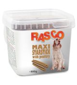 Pochoutka Rasco Dog hvězdy natural s drůbeží 700g