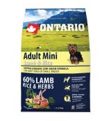 Ontario Dog Adult Mini Lamb & Rice 6,5 kg