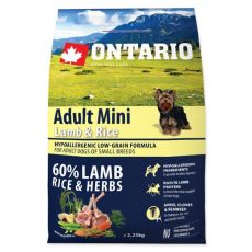 Ontario Dog Adult Mini Lamb & Rice 2,25 kg