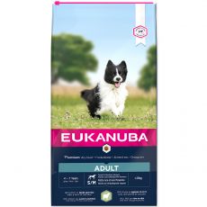 Eukanuba Adult Small&Medium Lamb & Rice 12kg + Eukanuba miska 750ml ZDARMA