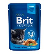 Kapsička Brit Premium Kitten Chicken Chunks 100g