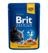 Kapsička Brit Premium Cat Salmon & Trout 100g