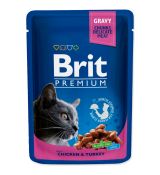 Kapsička Brit Premium Cat Chicken & Turkey 100g