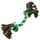 Hračka Uzel Dog Fantasy bavlněný zeleno-bílý 2 knoty 20 cm