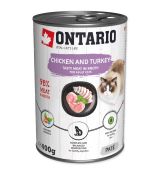 Konzerva Ontario Chicken with Turkey flavoured with Sea Buckthorn 400g
