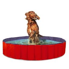 Karlie skládací bazén pro psy modro/červený 160x30cm
