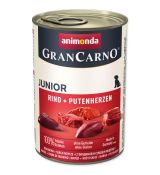 Konzerva Animonda Gran Carno Junior hovězí + krůtí srdce 400g