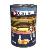 Konzerva Ontario Dog Mini Calf, Sweetpotato, Dandelion and Linseed Oil 400g