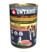 Konzerva Ontario Dog Veal Pate Flavoured with Herbs 400g
