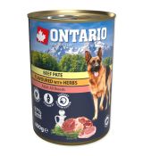 Konzerva Ontario Dog Beef Pate Flavoured with Herbs 400g