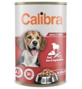 Calibra Dog konz.Beef,liver&veget. in jelly 1240g