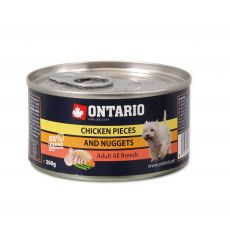 Konzerva Ontario Dog Chicken Pieces + Chicken Nugget 200g