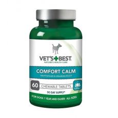 Vets Best Comfort Calm, žvýkací tablety pro psy 60 tbl.