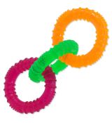 Hračka Dog Fantasy 3 kruhy gumové barevné 16 cm