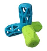 Hračka Dog Fantasy geometrická pískací modro-zelená 12,9 cm