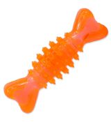 Hračka Dog Fantasy kost gumová oranžová 12 cm
