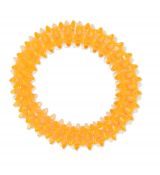 Hračka Dog Fantasy kroužek vroubkovaný oranžový 7 cm