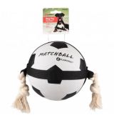 Hračka pes fotbalový míč přetahovací 22cm KAR