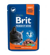 Kapsička Brit Premium Chunks in Gravy with Salmon for Sterilised Cats 100g