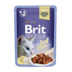 Kapsička Brit Premium Cat Delicate Fillets in Jelly with Beef 85g