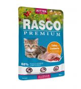 Kapsička Rasco Premium Cat Pouch Kitten, Turkey, Cranberries 85g