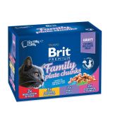 Kapsičky Brit Premium Cat Family Plate 1200g